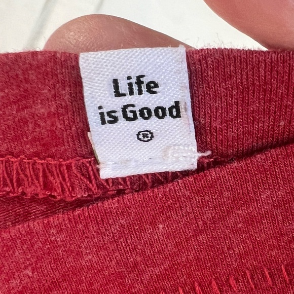 Lot Of 2 Life Is Good Women's Tee Shirts Sz M "Give Love" & "Life Is Good" - Picture 3 of 13